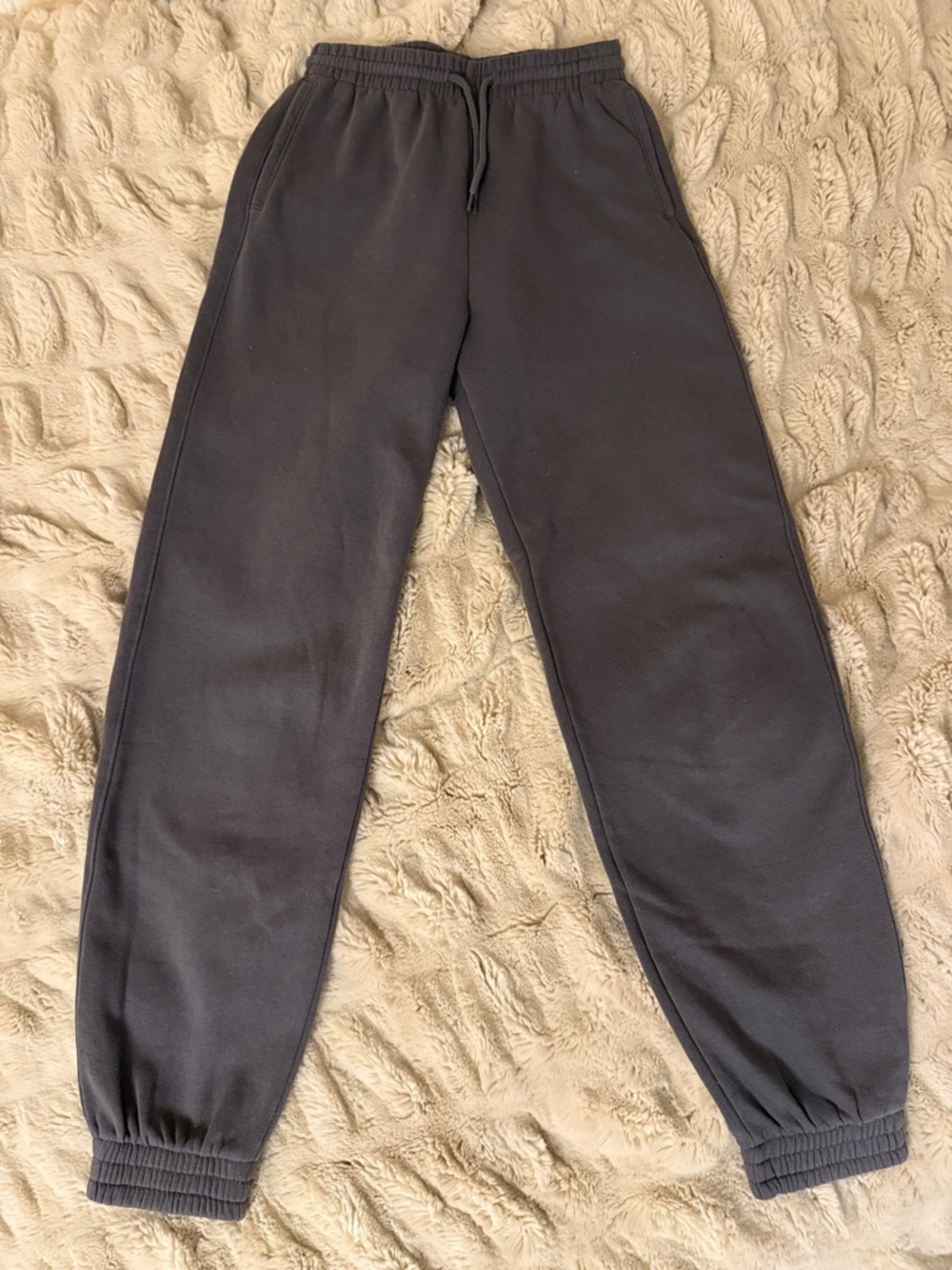 H&M Charcoal Gray Fleece Joggers/Sweatpants
